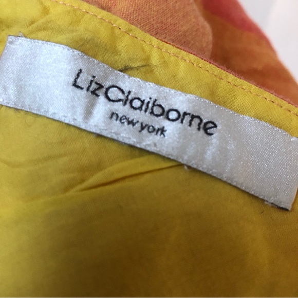 Vintage Large Plaid Checkered Full Skirt Linen Blend Dress - Picture 7 of 7